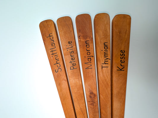Kräuterschild aus Holz