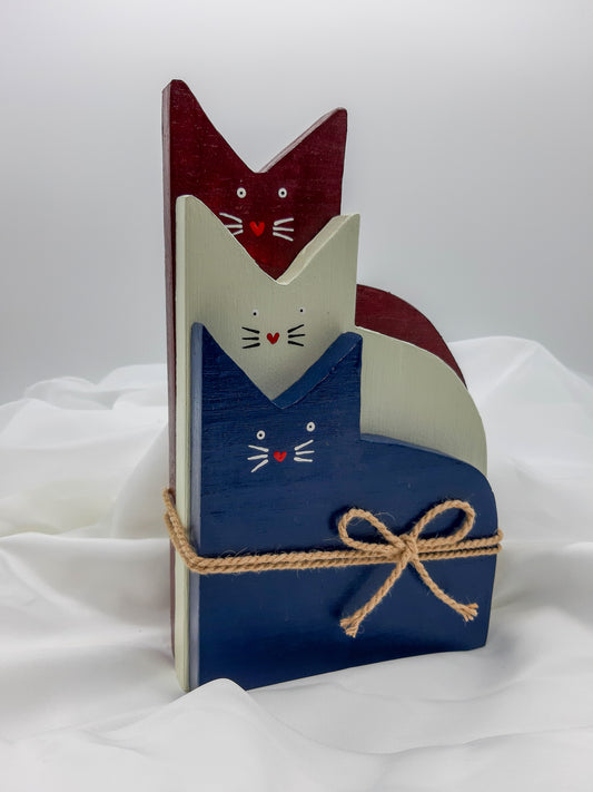 Buchstütze "Katzen"