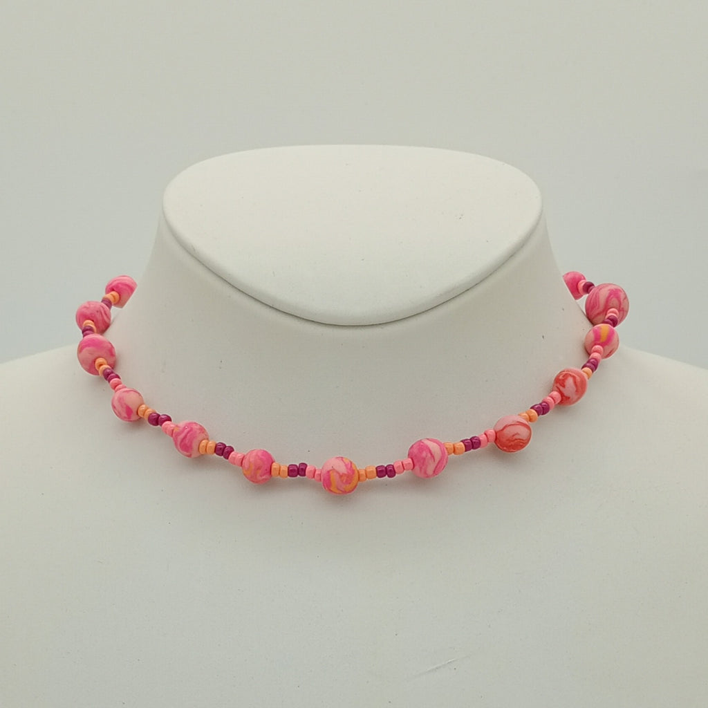 Rosa Kette Unikat