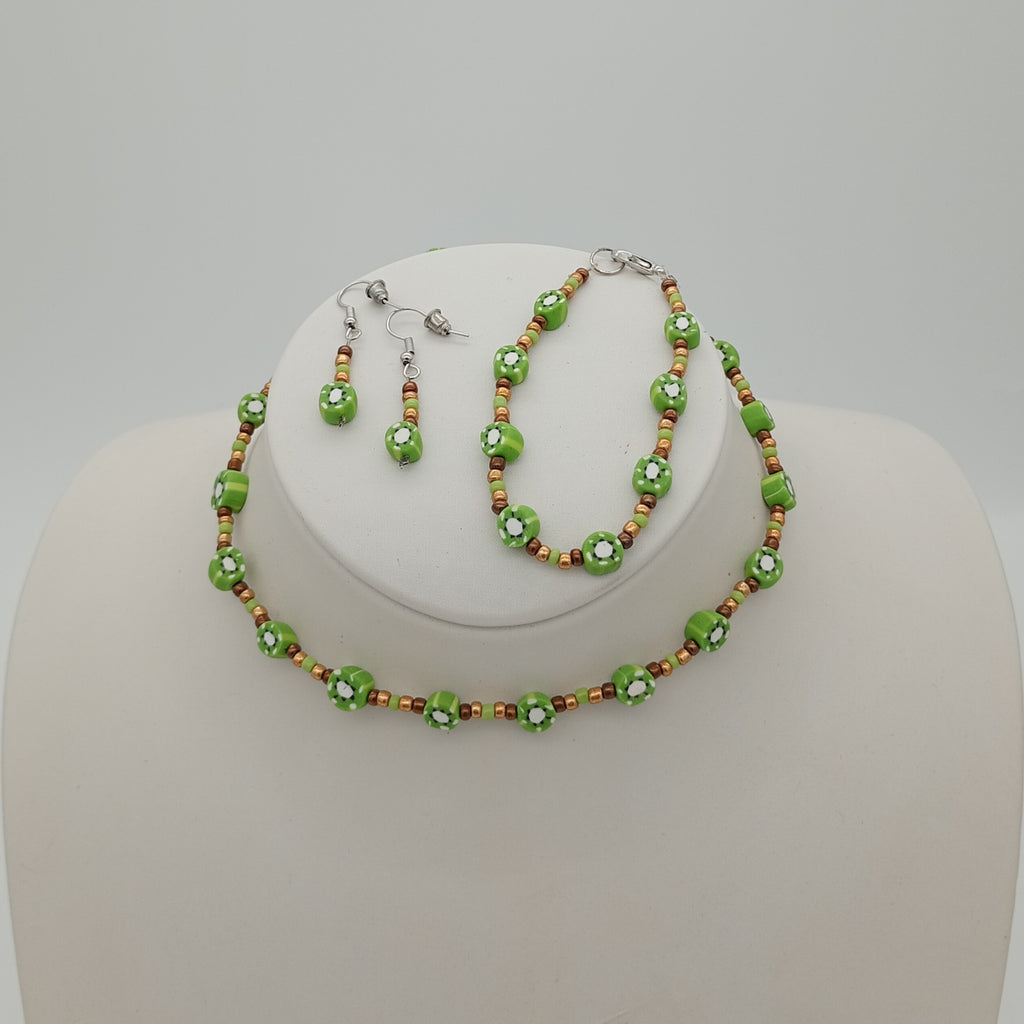 Schmuckset Kiwi Unikat
