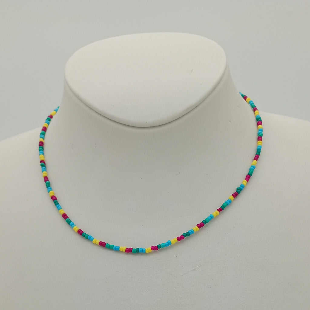 Perlenkette Regenbogen Unikat