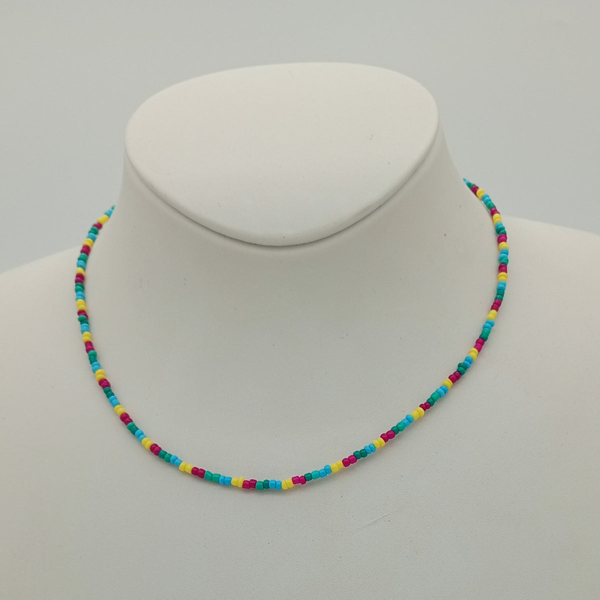 Perlenkette Regenbogen Unikat